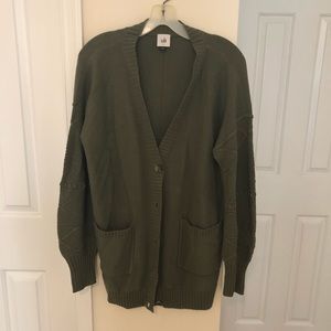 CAbi Olive Cardigan Sweater